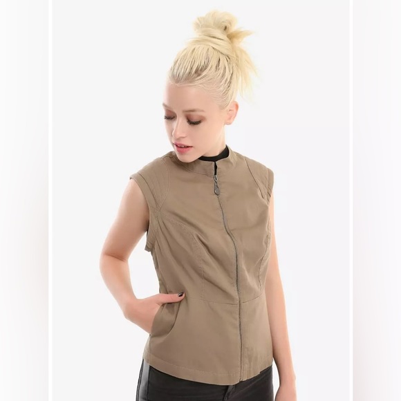 STAR WARS HER UNIVERSE THE LAST JEDI Rey Destiny Convertible VEST JACKET! - Picture 2 of 11